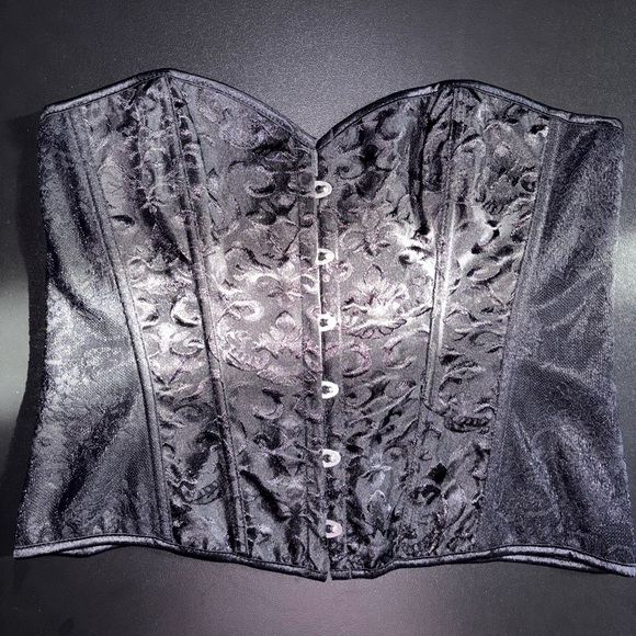 Black Lace Corset Top - Picture 1 of 3